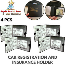 Auto Registration Insurance Card Holder For Documents Licence Car Id Case Wallet