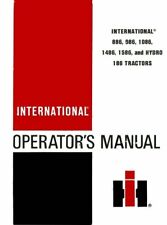 Tractors Operators Owners Manual International 886 986 1086 1486 1586 Hydro 186