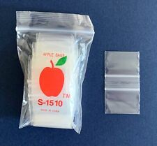 100 Count Clear 1.5 X 1.0 Baggies S-1510 Mini Ziplock Reclosable Bags