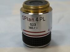 Olympus Splan 4pl 0.13 160- Microscope Objective As Is