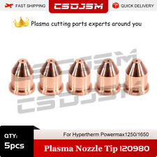 Csdjsm 5pcs 120980 Plasma Cutter Nozzle For Hypertherm Powermax12501650 Torch