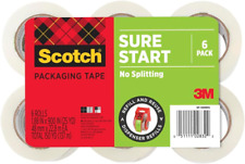 Scotch Sure Start Shipping Packaging Tape 1.88 X 25 Yd Designed For Packing