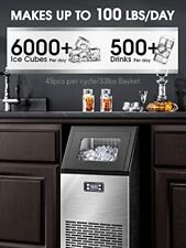 Commercial Ice Maker Machine100lbsday Stainless Steel Under Counter For Home