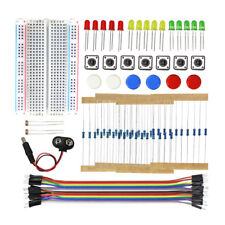 Arduino Starter Electronics Kit With Breadboard Wires Resistors Led Buttons