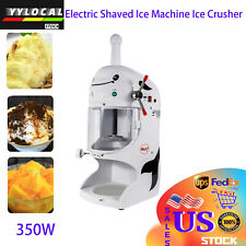 110v Commercial Ice Shaver Shaved Ice Block Machine Electric Snow Cone Maker