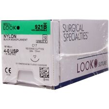Look Nylon C174-0 Usp18 Non Absorbable Sutures 921b 12bx By Surgical Fresh