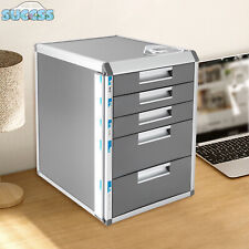 Office Filing Cabinet 57 Drawer Aluminum Alloy File Cabinet W Lock Desktop New