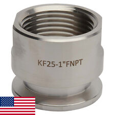 Kf-25 Nw-25 1.0 Npt Female Adapter Vacuum Fitting Ss304 Loco Science