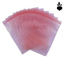 Esd Static Bags 4mil Pink Poly Zip-lock Top Reclosable 2x3568912