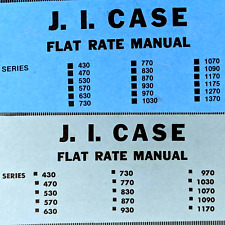 Lot Of 2 It Flat Rate Manuals J.i. Case Tractors Labor Hours Ji 1973 1977 8m