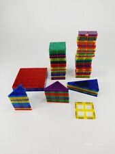 Magna Tiles Lot Of 96 Pieces Shapes Magnetic Stem Building Toys Play Mags