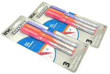 2 Packs 6 Pens Inc Color Flow Felt Tip Pens Multi Colored Pink Ink 0.5 Mm