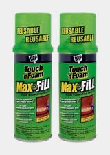 2 Touch N Foam Max Fill Polyurethane All Purpose Foam Expanding Sealant 12oz