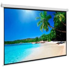 100 43 Projector Screen Manual Pull Down Projection Matte White Home Office