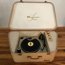1960s Magnavox Micromatic Suitcase Style Record Player Vacuum Tubes Not Working