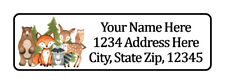 Woodland Animals Personalized Return Address Labels 12 In By 1 34 In