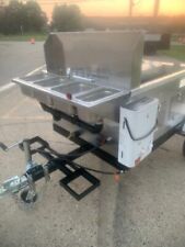 Nsf Hot Dog Deluxe Mobile Food Cart With Extended Storage Rack Trailer Kiosk