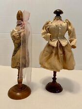 Two 12 Inch Dressmaker Mannequins Dummies Victorian Style Table Top Decor
