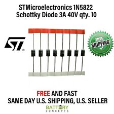 1n5822 Schottky Barrier Diode Stmicroelectronics 3a 40v Qty.10 Free Shipping