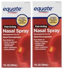 2pk Equate Fast Acting 4-way Nasal Spray Phenylephrine Hcl Exp 102024