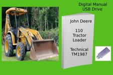 John Deere 110 Tractor Loader Backhoe Technical Manual See Description