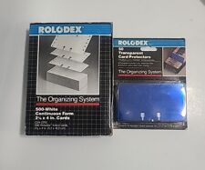 500 Rolodex Continuous Form Cards C24-cfd 2 X 4. 50 Transparent Protectors.