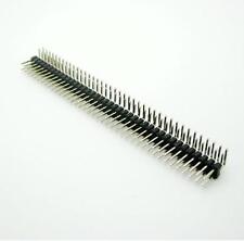 10pcs 2.54mm 2 X 40 Pin Male Double Row Right Angle Pin Header Strip