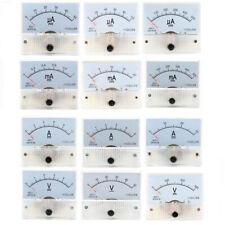 Analog Amp Panel Meter 2-30a Dc Ammeter Current 10-50v Dc Voltmeter Voltage 85c1