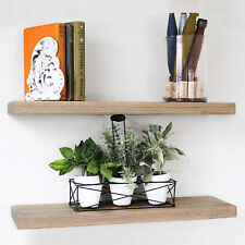 Willow Grace Amanda 24 In Floating Wall Shelves Rustic Grey Set Of 2 Used