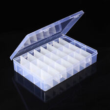 24 Compartments Plastic Storage Box For Electronic Components Jewelry Storage