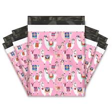 12x15 50 Pink Llama Designer Poly Mailers Shipping Envelopes Premium Printe...