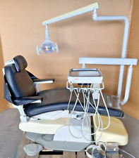 Marus Full Op Dental Chair Dc1680 Black Upholstery W Radius Dr Delivery Light