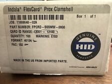 Hid Indala Flexcard Prox Clamshell Proximity Card Fpcrd-sssmw-0000 Free Shipping