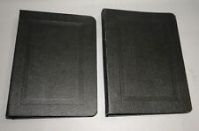 2 Vtg Vernon Royal Line 3 Ring Binders Notebook R2961 Black Pebbled 10 X 7 Usa