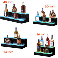 1620243040 Inch Led Lighted Liquor Bottle Display Stand Bar Shelves 2 Step T