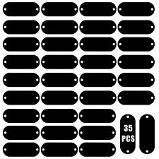 35 Pack Aluminum Engraving Blanks Tags Stamping Black Blanks Tags Bulk With ...