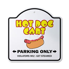 Hot Dog Cart Plastic Sign Street Food Eat Weiner Franks Foodie Food Lo