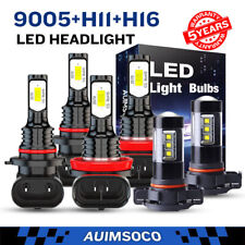Led Headlights Fog Bulbs 6pcs For Chevy Silverado 1500 2500 Hd 2007 2008-2015