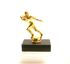 1 Vintage Gold Metal Football Runner Trophy Top Trophy Parts Metal 4.50 Each