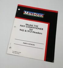 Macdon Model 742 Hay Conditioner For 942 972 Headers Parts Catalog S42fk