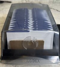 Vintage Rolodex Rotary Large Card File Black Index Cards Dividers Vguc