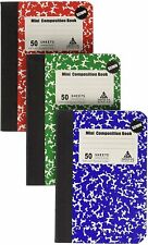 Mini Composition Book Note Pad 3 Pack In 3 Different Color Red Green Blue