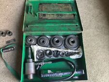 Greenlee 7310 12 - 4 Hydraulic Knockout Punch Die Set W Case Used