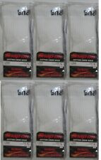 6 Pairs Snap-on Crew Socks Mens White Large Free Shipping Made In Usa New