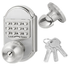 Mechanical Keyless Entry Door Lock Digital Code Keypad Knob Combination Deadbolt