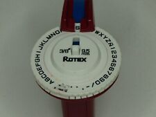 Rotex Manual Label Maker 38 - 9.5mm With Blue Label Tape Tested Working