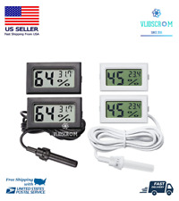 Mini Lcd Digital Thermometer Hygrometer Aquarium Humidity Meter Gauge Fahrenheit