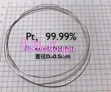 99.99 Pure Platinum Metal Wire Pt Diameter 0.5mm Length 100mm Mw61 Ql