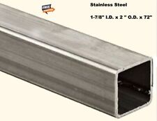 Stainless Steel Hollow Square Tube 1-78 I.d. X 2 O.d. X 6 Ft Long 304