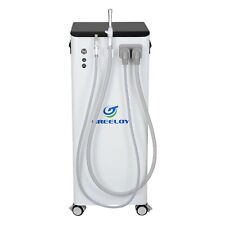 Greeloy Gs-m400 Upgraded Dental Mobile High Volume Vacuum Pump Suction Unit 110v